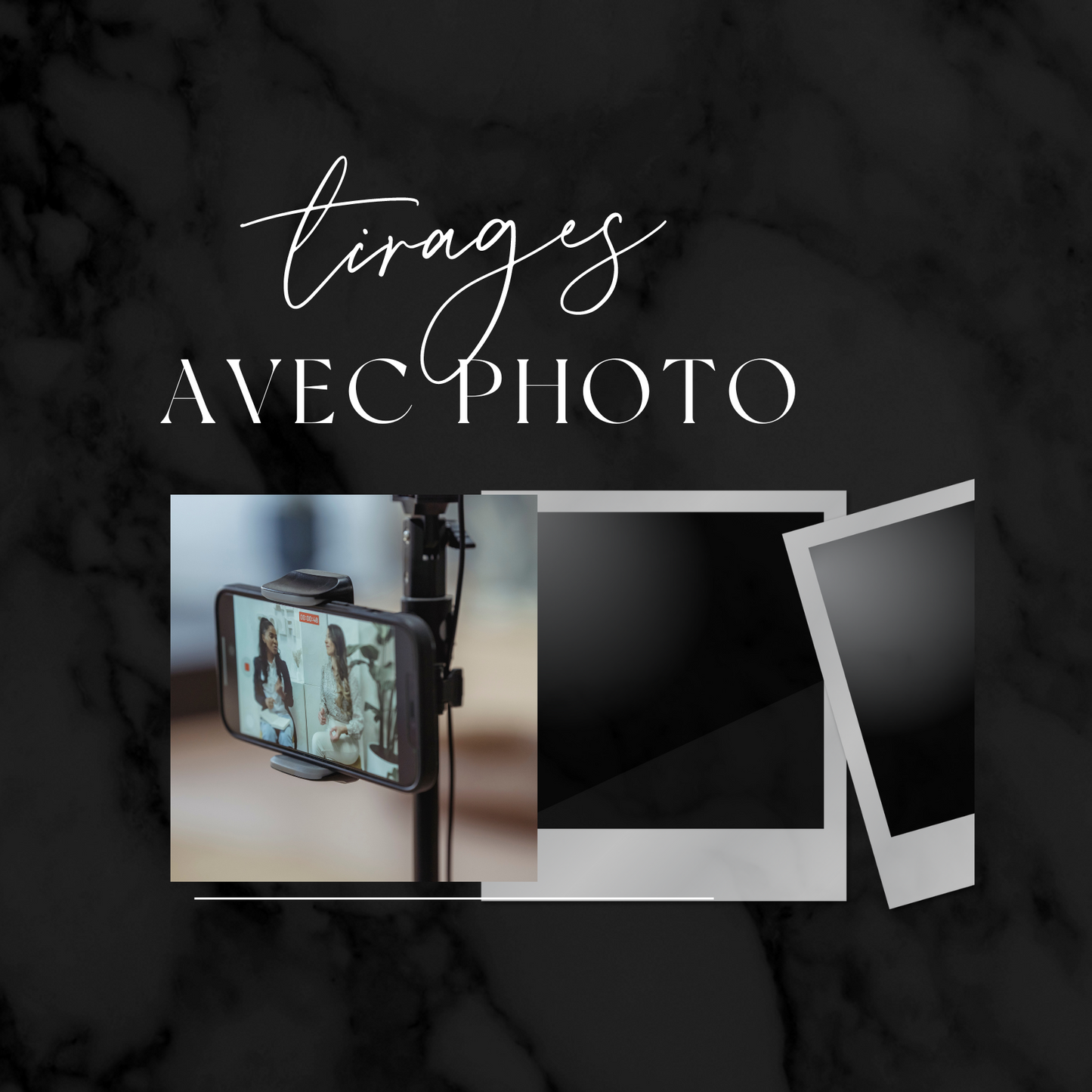 TIRAGE AVEC UNE PHOTO EN VIDEO