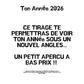 TON TIRAGE ECRIT DE TON ANNÉE 2026