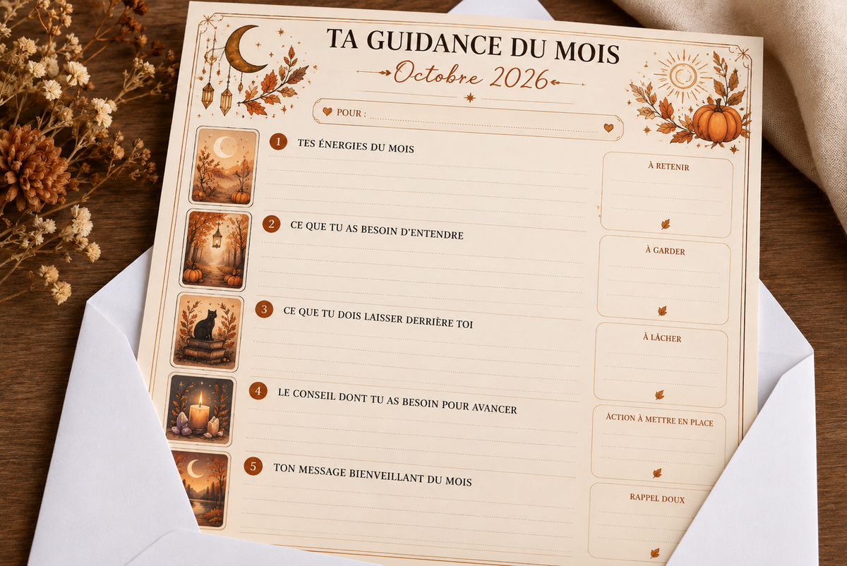 TA GUIDANCE DU MOIS BIENVEILLANTE