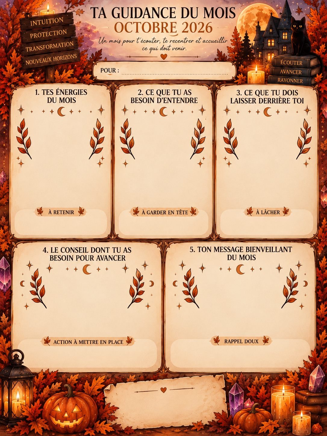 TA GUIDANCE DU MOIS BIENVEILLANTE